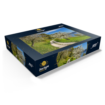 Blossom trail between Ludwigshafen and Sipplingen for the blossoming of trees in springtime 1000 Jigsaw Puzzle box view1