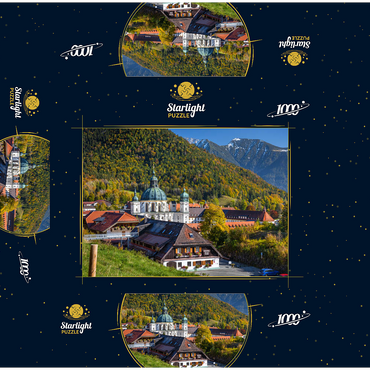 Benedictine Abbey Ettal Monastery 1000 Jigsaw Puzzle box 3D Modell