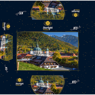 Benedictine Abbey Ettal Monastery 100 Jigsaw Puzzle box 3D Modell