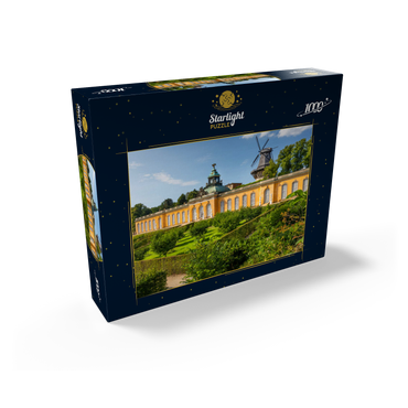 Rococo Palace New Chambers with the Windmill in the Palace Park of Potsdam 1000 Jigsaw Puzzle box view1
