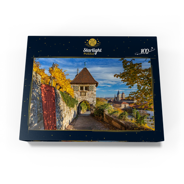 Neckarhaldentor and view to the old town, Esslingen am Neckar 100 Jigsaw Puzzle box view1