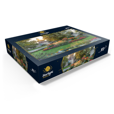 Brühlscher Garten at the eastern end of the Brühl Terrace with view to the Frauenkirche in the evening 100 Jigsaw Puzzle box view1