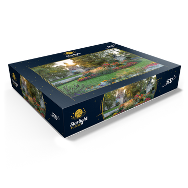 Brühlscher Garten at the eastern end of the Brühl Terrace with view to the Frauenkirche in the evening 500 Jigsaw Puzzle box view1