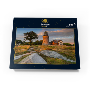 Evening at Hammeren Fyr lighthouse near Sandvig 100 Jigsaw Puzzle box view1