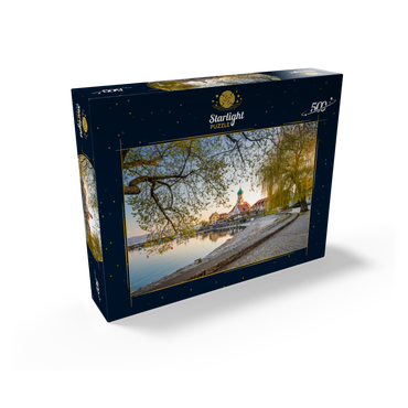 Peninsula Wasserburg with church St. George and castle in the evening light 500 Jigsaw Puzzle box view1