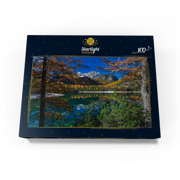 Braies Lake in the Fanes-Sennes-Braies Nature Park, Dolomites, Province of Bolzano, Trentino-Alto Adige 100 Jigsaw Puzzle box view1