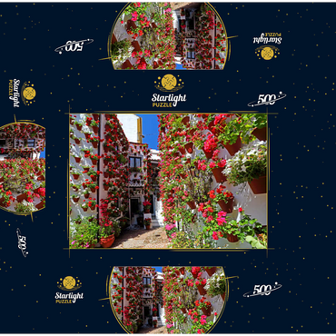 Festival of Patios in the old town of Cordoba, Andalusia, Spain 500 Jigsaw Puzzle box 3D Modell