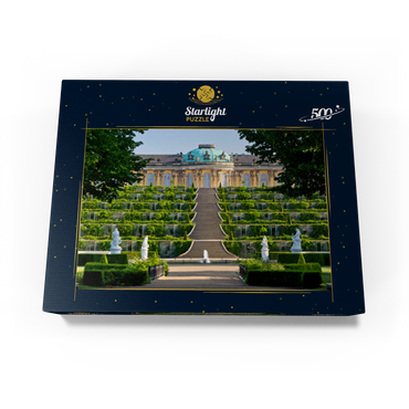 Sanssouci Palace with the vineyard terraces in the park, Potsdam 500 Jigsaw Puzzle box view1