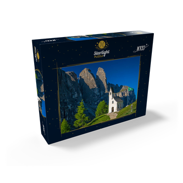Church at Gardena Pass with Sella Group, Dolomites, Trentino-South Tyrol 1000 Jigsaw Puzzle box view1