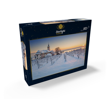 Evening at the pilgrimage church Birnau near Unteruhldingen at Lake Constance 100 Jigsaw Puzzle box view1