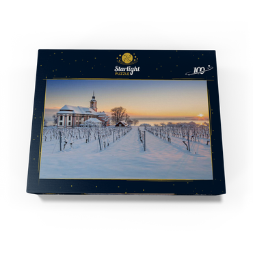 Evening at the pilgrimage church Birnau near Unteruhldingen at Lake Constance 100 Jigsaw Puzzle box view1