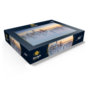 Evening at the pilgrimage church Birnau near Unteruhldingen at Lake Constance 500 Jigsaw Puzzle box view1