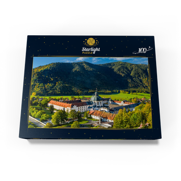 Bendictine Monastery Ettal, Ammergau Alps, Ammer Valley 100 Jigsaw Puzzle box view1