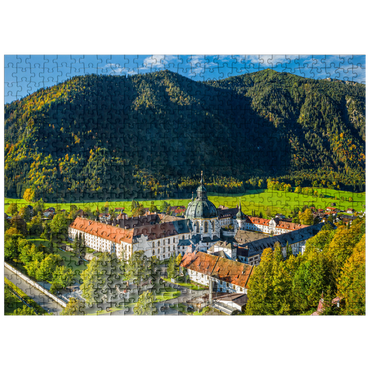 puzzleplate Bendictine Monastery Ettal, Ammergau Alps, Ammer Valley 500 Jigsaw Puzzle
