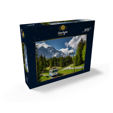 Bavarian Zugspitze Railway against Zugspitze (2962m) near Garmisch-Partenkirchen 1000 Jigsaw Puzzle box view1