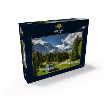 Bavarian Zugspitze Railway against Zugspitze (2962m) near Garmisch-Partenkirchen 500 Jigsaw Puzzle box view1