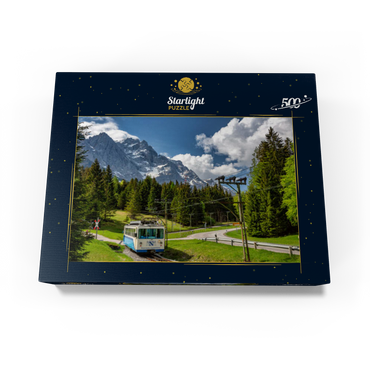 Bavarian Zugspitze Railway against Zugspitze (2962m) near Garmisch-Partenkirchen 500 Jigsaw Puzzle box view1
