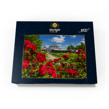 Café in the Botanical Garden at the time of rose bloom 1000 Jigsaw Puzzle box view1