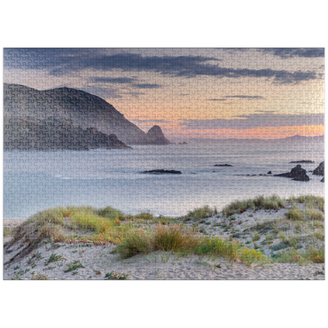 puzzleplate Evening at the beach Praia de A Mouriillá near Valdoviño 1000 Jigsaw Puzzle