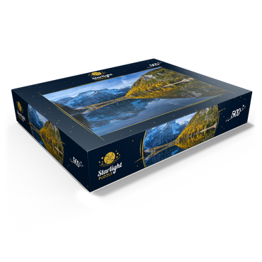 Braies Lake in the Fanes-Sennes-Braies Nature Park against Seekofel, Dolomites, Trentino-South Tyrol 500 Jigsaw Puzzle box view1