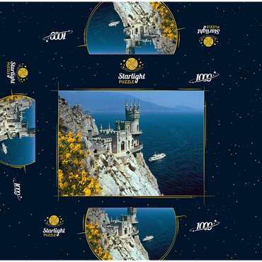 Rock castle Schalbennest near Yalta, Crimean Peninsula, Ukraine 1000 Jigsaw Puzzle box 3D Modell