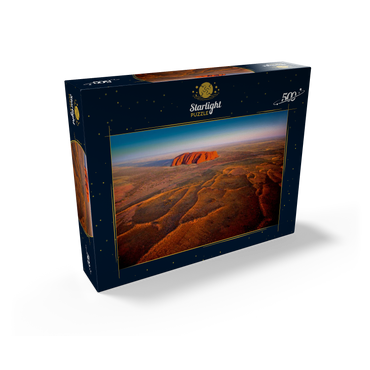 Aerial view with view to Uluru, Uluru-Kata-Tjuta National Park, Northern Territory, Australia 500 Jigsaw Puzzle box view1
