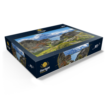 Stellisee mountain lake with the Matterhorn (4478m) 100 Jigsaw Puzzle box view1