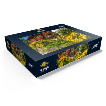 House decorated with flowers in the district of Garmisch 1000 Jigsaw Puzzle box view1
