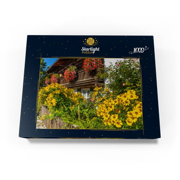 House decorated with flowers in the district of Garmisch 1000 Jigsaw Puzzle box view1