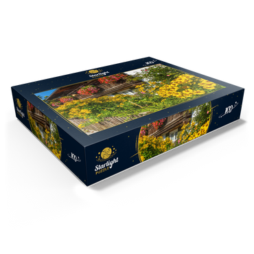 House decorated with flowers in the district of Garmisch 100 Jigsaw Puzzle box view1