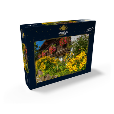 House decorated with flowers in the district of Garmisch 500 Jigsaw Puzzle box view1
