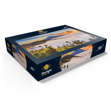 Evening above the trade wind clouds at Cumbre Dorsal with view to Pico del Teide (3718m), Tenerife 100 Jigsaw Puzzle box view1