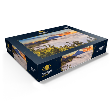 Evening above the trade wind clouds at Cumbre Dorsal with view to Pico del Teide (3718m), Tenerife 500 Jigsaw Puzzle box view1