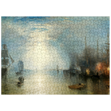 puzzleplate Keelmen Heaving in Coals by Moonlight 500 Jigsaw Puzzle