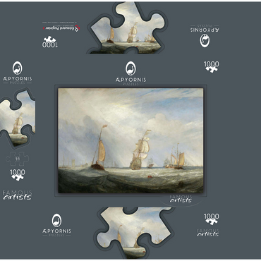 Helvoetsluys: the City of Utrecht, 64, Going to Sea 1000 Jigsaw Puzzle box 3D Modell