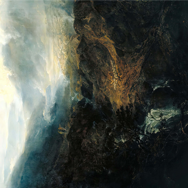 Morning among the Coniston Fells, Cumberland 1000 Jigsaw Puzzle 3D Modell