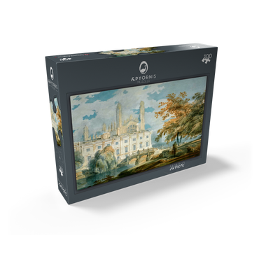 Clare Hall and King's College Chapel, Cambridge, from the Banks of the River Cam 100 Jigsaw Puzzle box view1