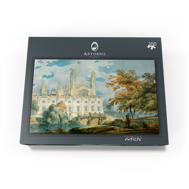Clare Hall and King's College Chapel, Cambridge, from the Banks of the River Cam 100 Jigsaw Puzzle box view1