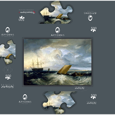 Sheerness as seen from the Nore 500 Jigsaw Puzzle box 3D Modell