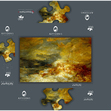 A Disaster at Sea 100 Jigsaw Puzzle box 3D Modell