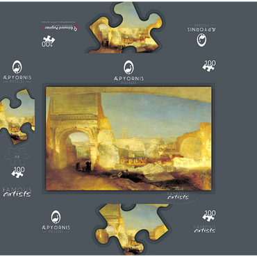 Roman Forum, for Mr Soane's Museum 100 Jigsaw Puzzle box 3D Modell