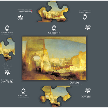 Roman Forum, for Mr Soane's Museum 500 Jigsaw Puzzle box 3D Modell