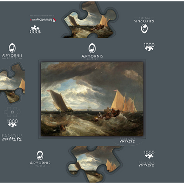 The Junction of the Thames and the Medway 1000 Jigsaw Puzzle box 3D Modell