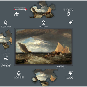 The Junction of the Thames and the Medway 100 Jigsaw Puzzle box 3D Modell