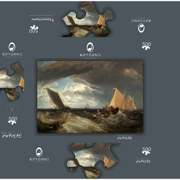 The Junction of the Thames and the Medway 500 Jigsaw Puzzle box 3D Modell