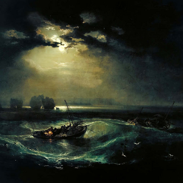 Fishermen at Sea 100 Jigsaw Puzzle 3D Modell