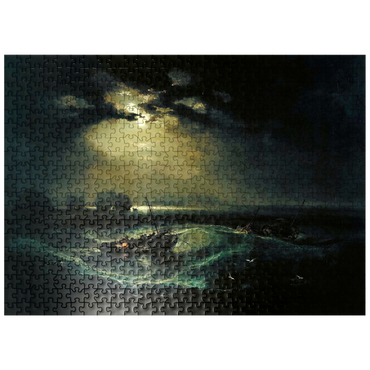 puzzleplate Fishermen at Sea 500 Jigsaw Puzzle