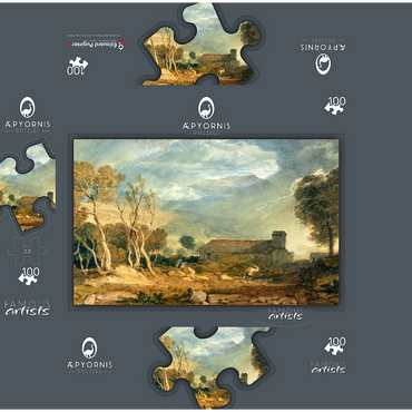 Ingleborough from Chapel-Le-Dale 100 Jigsaw Puzzle box 3D Modell