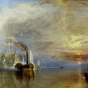 Le Dernier Voyage du Téméraire, 1839 100 Jigsaw Puzzle 3D Modell