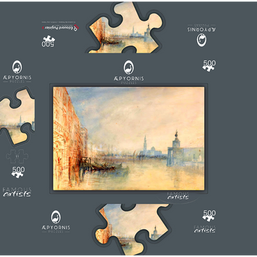 Venice, The Mouth of the Grand Canal 500 Jigsaw Puzzle box 3D Modell